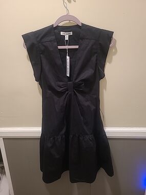 Steve Madden Women's Amanda Elastic Waist Sleeveless Mini Dress Size XS Black